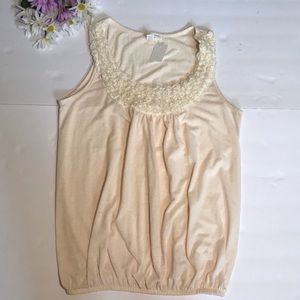 Cream colored blouse